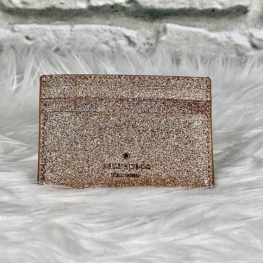 NWT Kate Spade Joeley Rose Gold Small Slim Card Holder - Picture 2 of 4